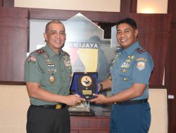 Perkuat Sinergitas, Danlantamal V Kunjungan Kehormatan Ke Pangdam V/Brawijaya