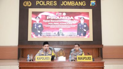 Ngopi Bersama Media, Kapolres Ajak Media Wujudkan Jombang Aman