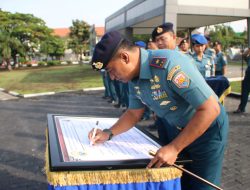 Danlantamal V Pimpin Apel Khusus Pernyataan Komitmen Pembangunan Zona Integritas di Lingkungan Lantamal V
