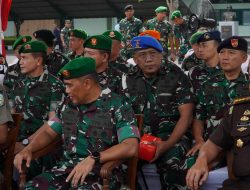 Danpusdik Pomal Kodiklatal Hadiri Upacara Gelar Operasi Gaktib dan Operasi Yustisi Polisi