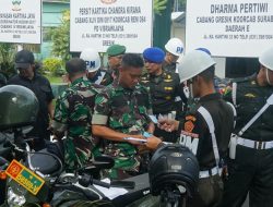 Kodim 0817/Gresik Gelar Pemeriksaan Kendaraan Dinas untuk Mencegah Pelanggaran Lalu Lintas
