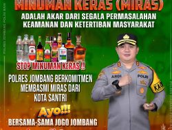 Kapolres Jombang Tegas Berantas Peredaran Miras, Dimulai dari Internal Kepolisian
