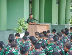 Kodim 0817/Gresik Gelar Upacara Bendera Mingguan, Perkokoh Jiwa Nasionalisme Prajurit