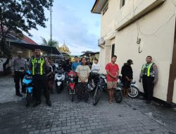 Polres Tanjung Perak Bubarkan Balap Liar di Akses Suramadu, Puluhan Pemuda dan Kendaraan diamankan