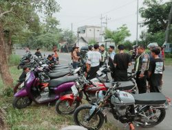 Tim Gabungan Polres Jombang Gelar Razia Balap Liar, Amankan Puluhan Sepeda Motor