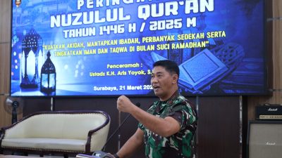 Perkuat Akidah dan Iman, Lantamal V Peringati Nuzulul Qur’an 1446 H