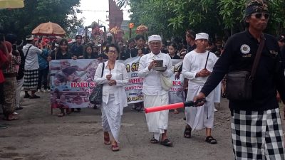 Pura Segara Sambut Nyepi dengan Pawai Ogoh-ogoh