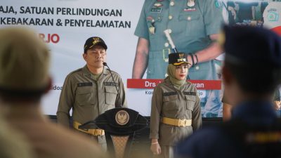 Bupati Subandi Pimpin Apel Kesiapsiagaan Nasional Satpol PP, Satlinmas, dan Damkar di Sidoarjo