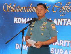 Jalin Sinergitas dan Soliditas Antar Unsur Maritim, Lantamal V Gelar Coffee Morning