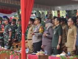 Upacara Pembukaan TMMD Ke-124 TA 2025 di Lengkong, Kapolres Nganjuk Siap Berikan Dukungan