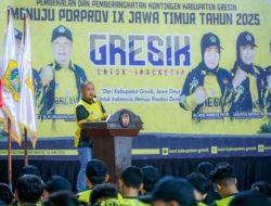 Lepas Atlet Porprov Jatim IX. Bupati Gresik Targetkan Masuk Lima Besar