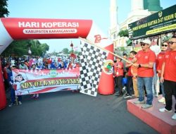 Peringatan HUT ke-78 Koperasi di Karanganyar Meriah, Dibanjiri Ribuan Peserta Jalan Sehat
