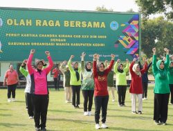 GOW Kabupaten Kediri Perkuat Peran Perempuan Lewat Senam Bersama
