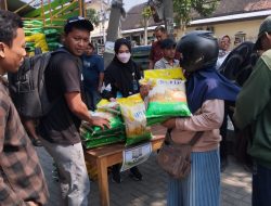 Jaga Stabilitas Pasokan dan Harga Pangan, Pemkot Kediri Bersama Bulog Salurkan 5 Ton Beras SPHP Melalui Gerakan Pasar Murah
