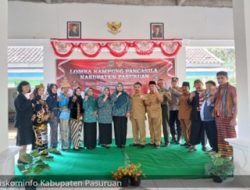 Ketua PKK, Mela Rusdi Kunjungi Desa-Desa Calon Kampung PancasilaPemerintah Kabupaten Pasuruan menggelar Lomba Kampung Pancasila.