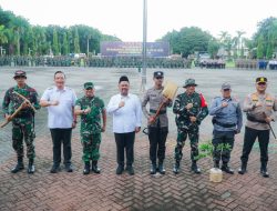 Bupati Gresik Pimpin Upacara Pembukaan Program TMMD ke-128, Fokuskan RTLH, JPD, dan JUT