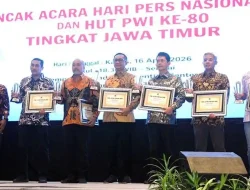 PWI Jatim Beri Penghargaan 24 Tokoh dalam Puncak HPN 2026, Soroti Tantangan Pers Era Digital