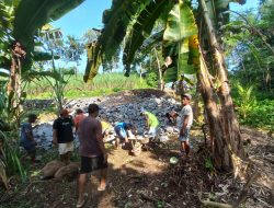 Dua Dusun di Curahpetung Kompak Gotong Royong, Warga Bangun Drainase dan Perbaiki Jalan Lingkungan