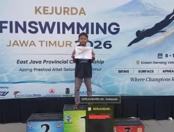 POSSI Kabupaten Kediri Raih 14 Medali di Kejurda Finswimming Jatim 2026