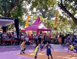 Perbasi Kediri Gelar Turnamen 3×3 di Lereng Kelud, Ratusan Atlet Muda Antusias Ikut Bertanding