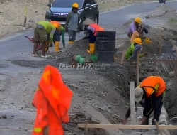 Perbaikan Jalan Gondangkulon–Ngluyu Dimulai, Pengendara Diminta Waspada