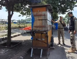 Pemkab Tertibkan Gerobak PKL Nakal di SLG Kediri Agar Lebih Tertata
