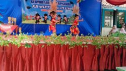 Tari Genong Meriahkan Pelepasan Siswa KB Miftahul Ulum Desa Krasak