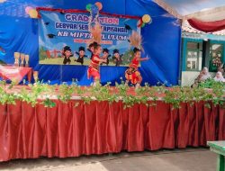 Tari Genong Meriahkan Pelepasan Siswa KB Miftahul Ulum Desa Krasak