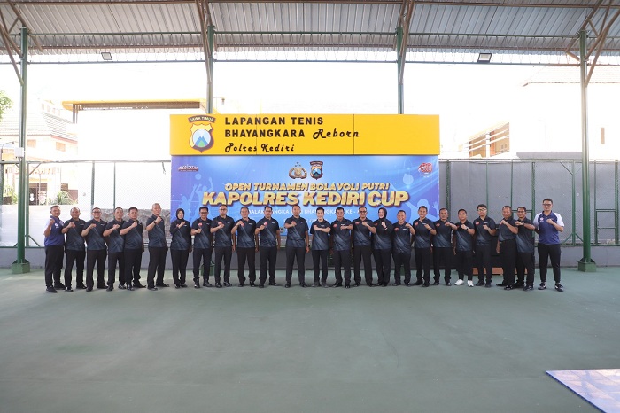 Ajang Kapolres Kediri Cup Resmi Digelar, Siap Jadi Wadah Unjuk Gigi Bagi Para Atlet Voli
