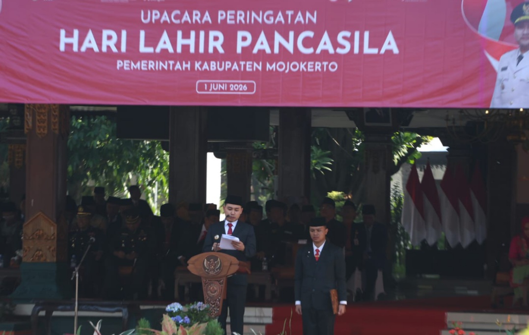 Pemkab Mojokerto Gelar Upacara Peringatan Hari Lahir Pancasila 2026