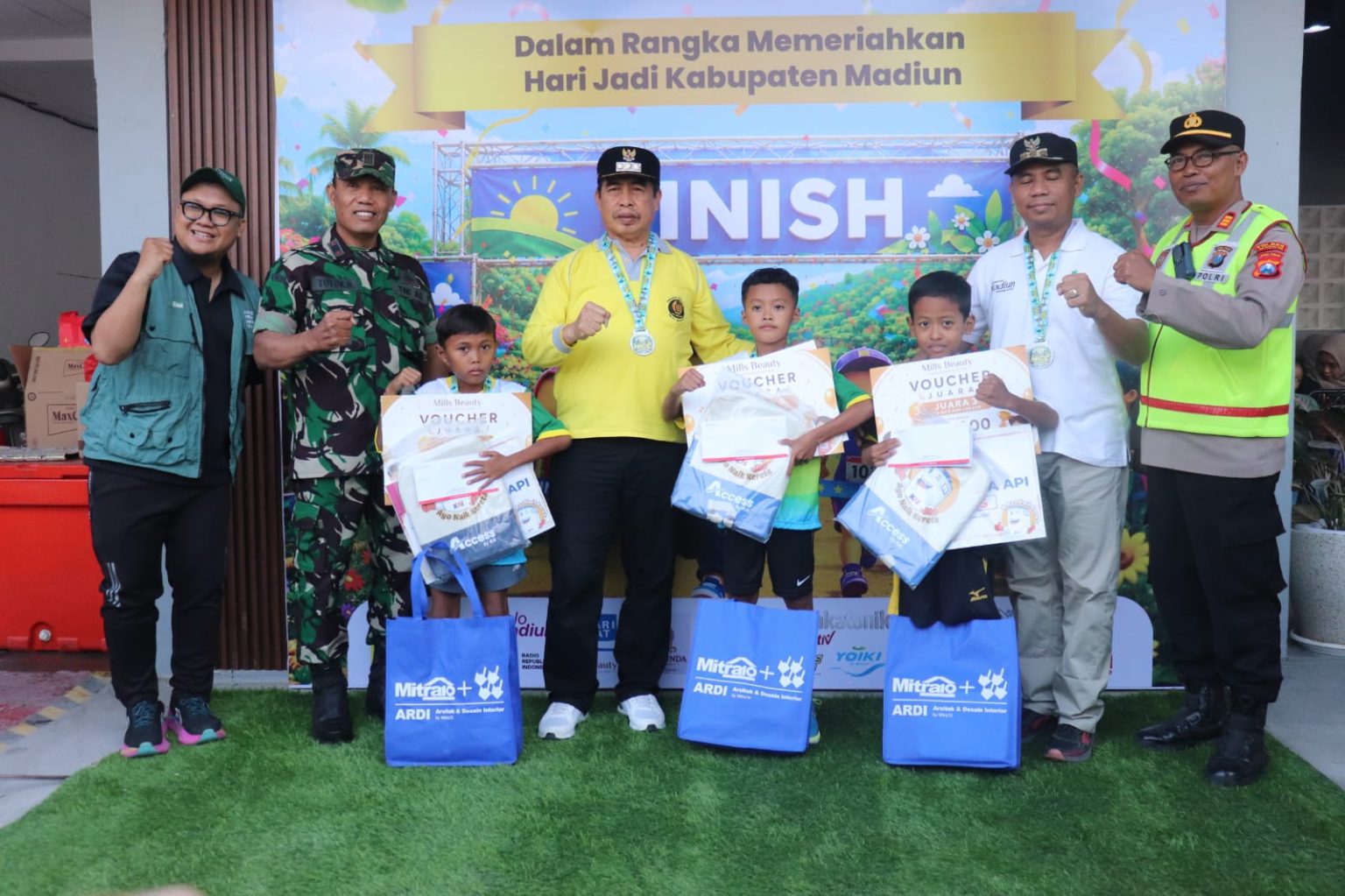 Libur Sekolah Seru: 85 Anak Ramaikan ‘The Nice Kids Fun Run 2026’ di Saradan Madiun
