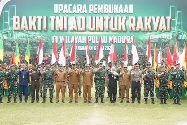 Bhakti TNI AD 2026 Resmi Dimulai di Bangkalan, Sinergi TNI dan Pemkab Percepat Pembangunan Madura